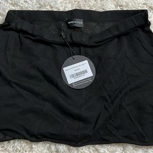 Black White fox skirt